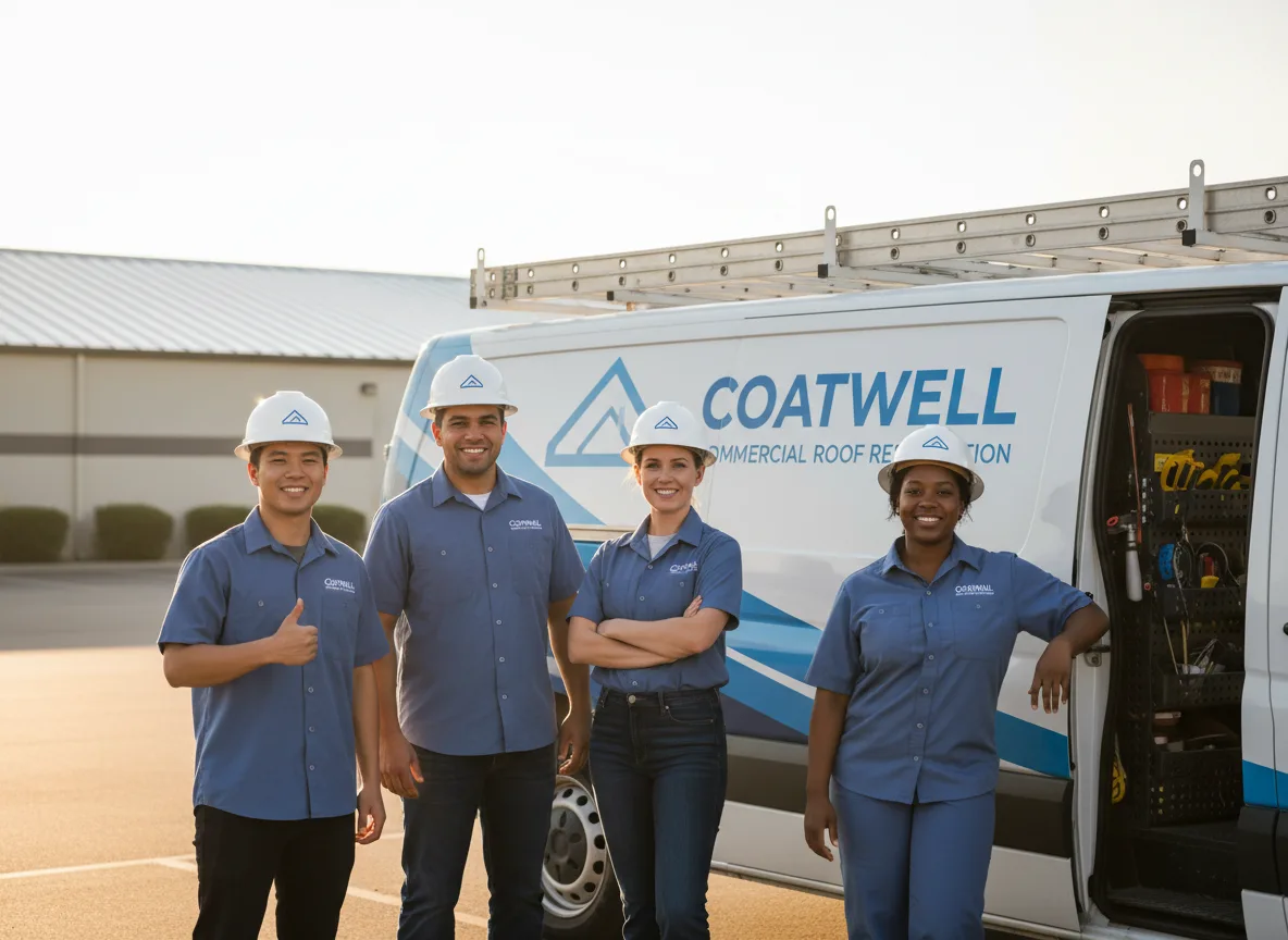 Commercial roof coating company in Howe, OK
